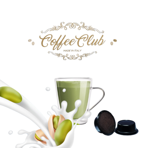 CAFFE’ AL PISTACCHIO – CAPSULE COFFEECLUB COMPATIBILI LAVAZZA A MODO MIO 100pz