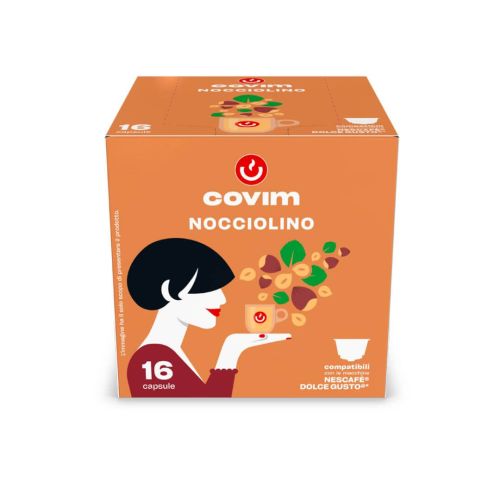 Covim Nocciolino Compatibile Dolce Gusto 16 Capsule