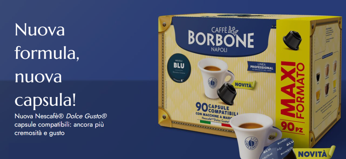 Recensione nuove capsule Caffè Borbone Dolce Gusto: Nera, Rossa, Blu e Oro
