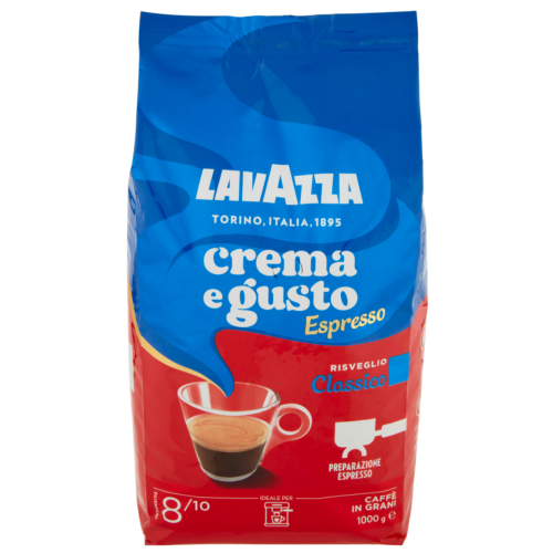 Lavazza Crema e Gusto Espresso Classico Grani Caffè 1Kg