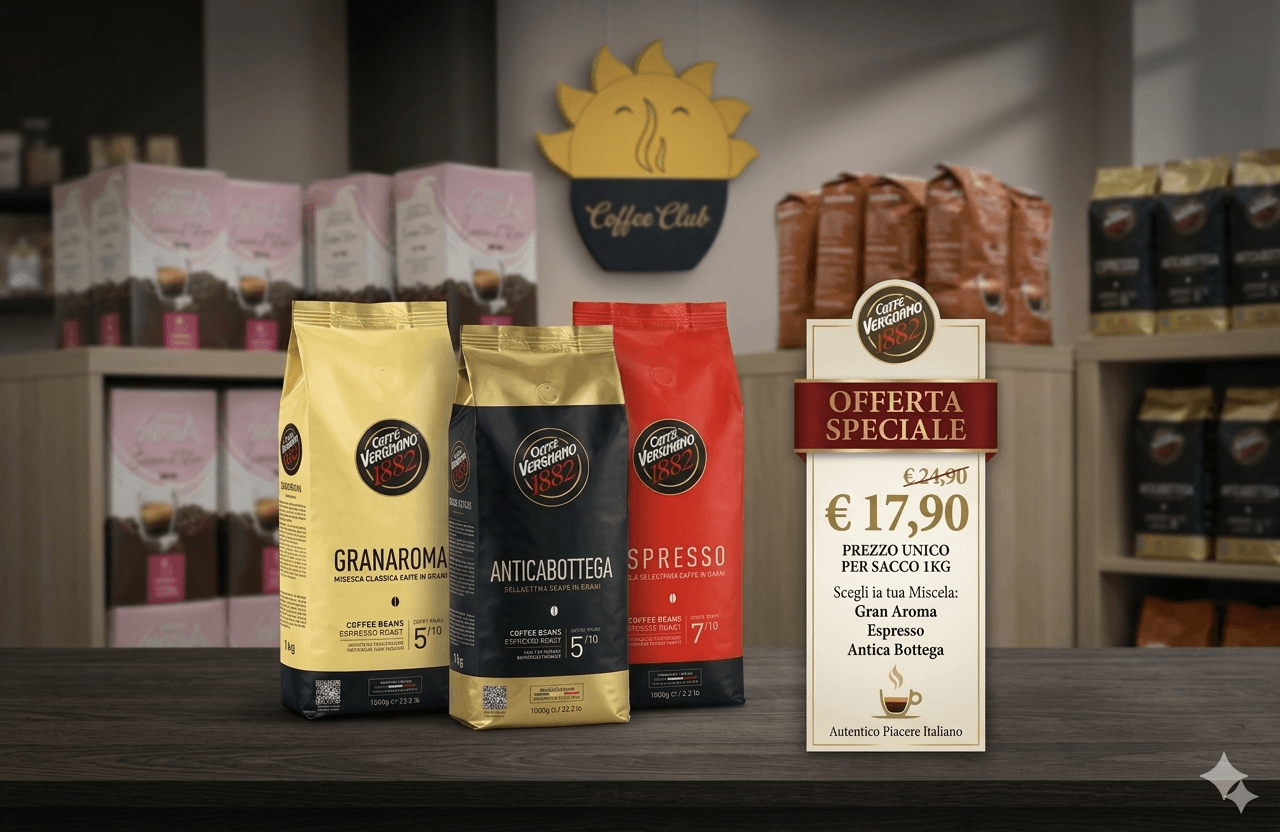 caffè vergnano grani offerta