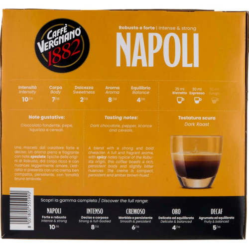 Caffè Vergnano Napoli Compostabile Compatibile Nespresso 100 Capsule