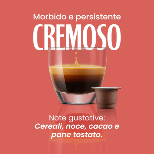 Caffè Vergnano Cremoso Compostabile Compatibile Nespresso 100 Capsule