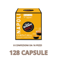 Caffè Vergnano Napoli per Lavazza A Modo Mio 128 Capsule
