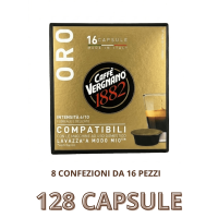 Caffè Vergnano Oro per Lavazza A Modo Mio 128 Capsule