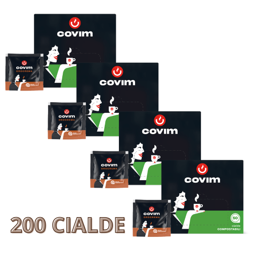 Covim Cialde Compostabili Orocrema Caffè Cremoso 200 Pezzi