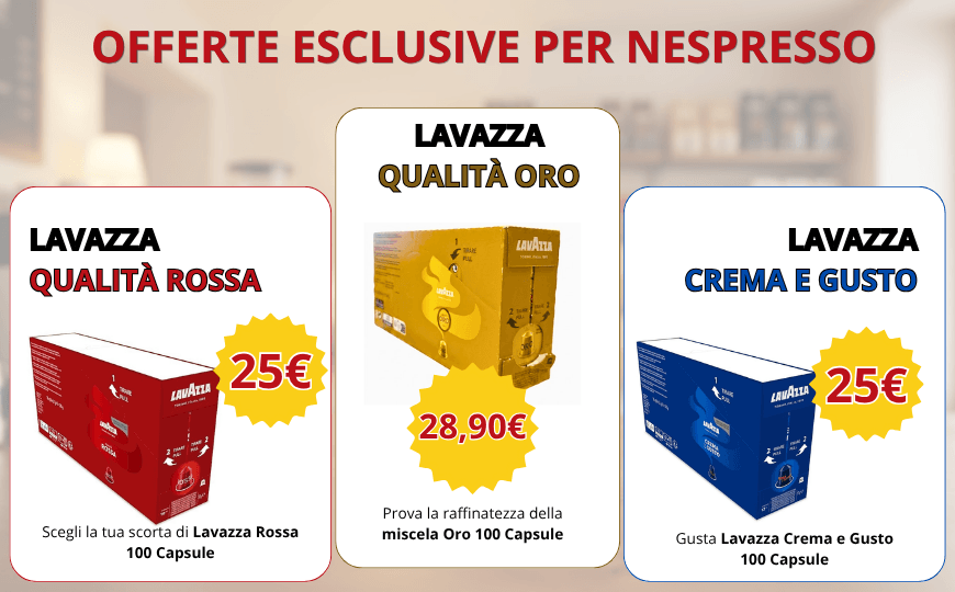 offerta lavazza nespresso